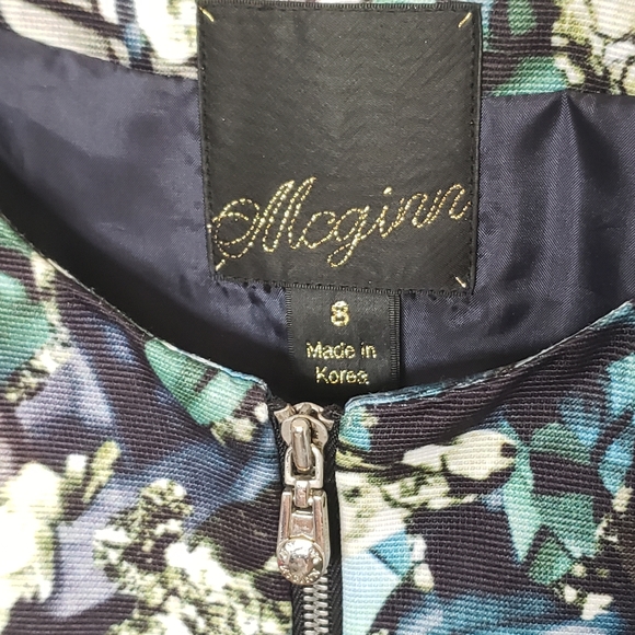 McGinn zip front fit & flare abstract print dress - Picture 11 of 11